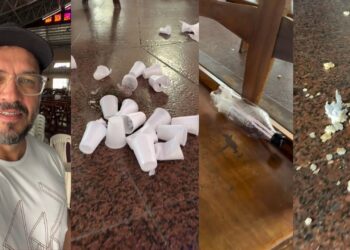 Padre do ES dá bronca em fiéis por lixo no chão: 'Igreja não é cinema'; veja VÍDEO