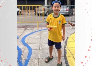 Criança viraliza ao dizer que queria aparecer na Globo durante entrevista a outra emissora no ES; veja VÍDEO