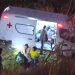 VÍDEO: Motorista de ambulância sofre convulsão, perde controle, bate em moto e cai em ribanceira, no ES